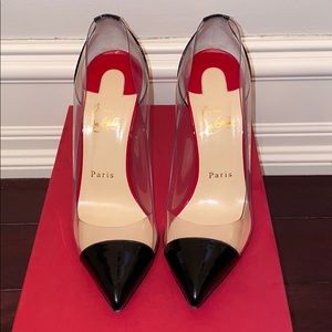 Christian Louboutin clear pumps size 37.5